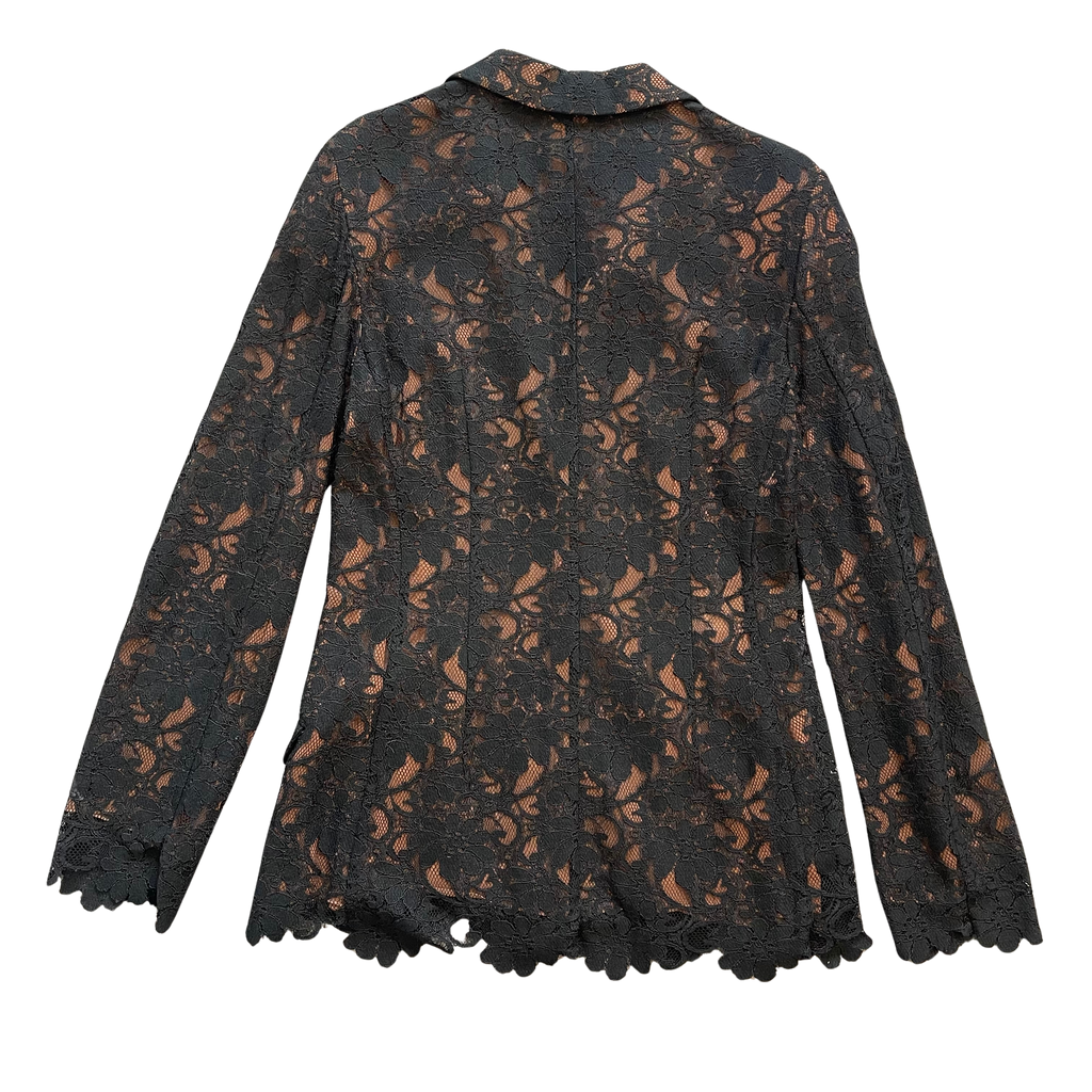 Ozbek Black Lace Blazer UK M