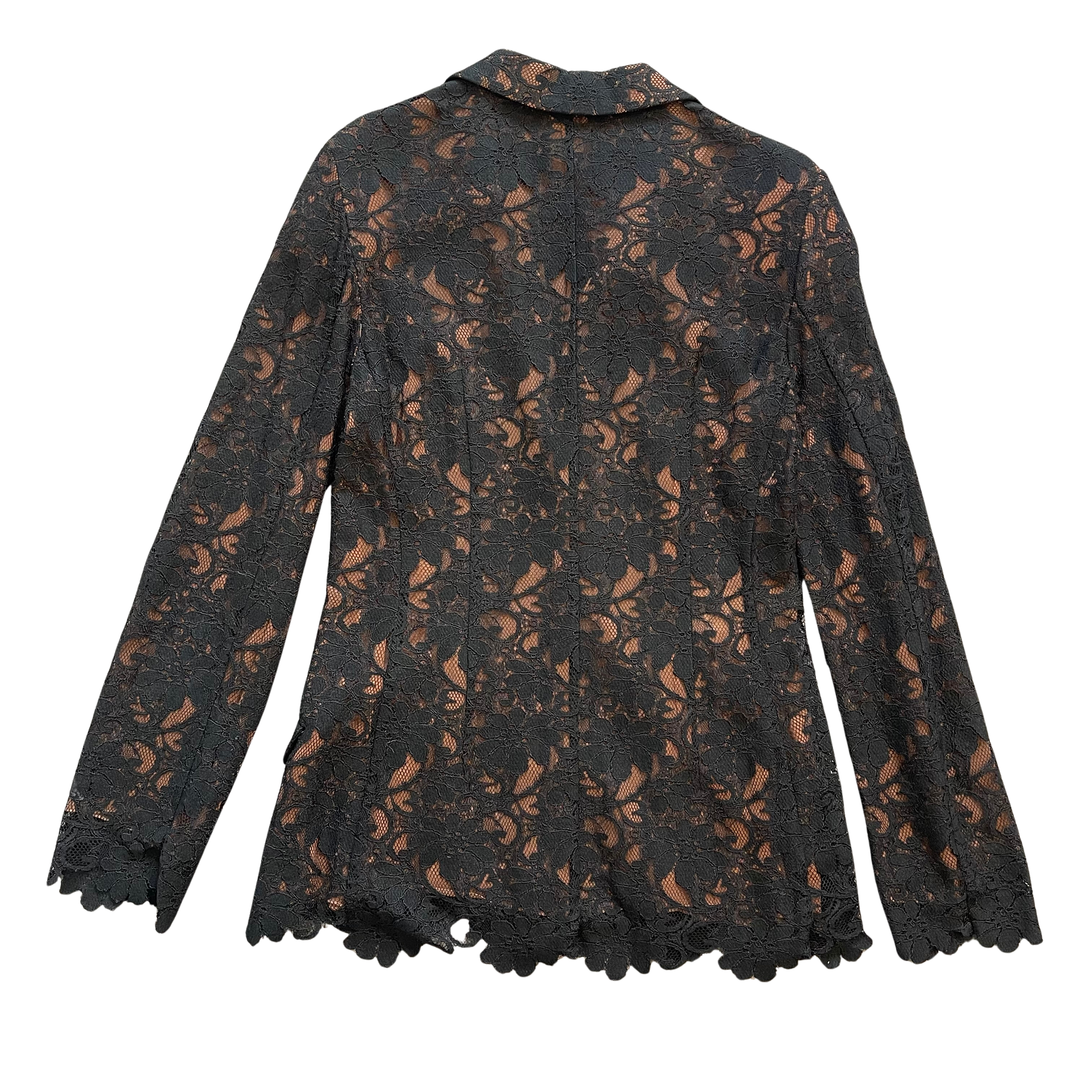Ozbek Black Lace Blazer UK M