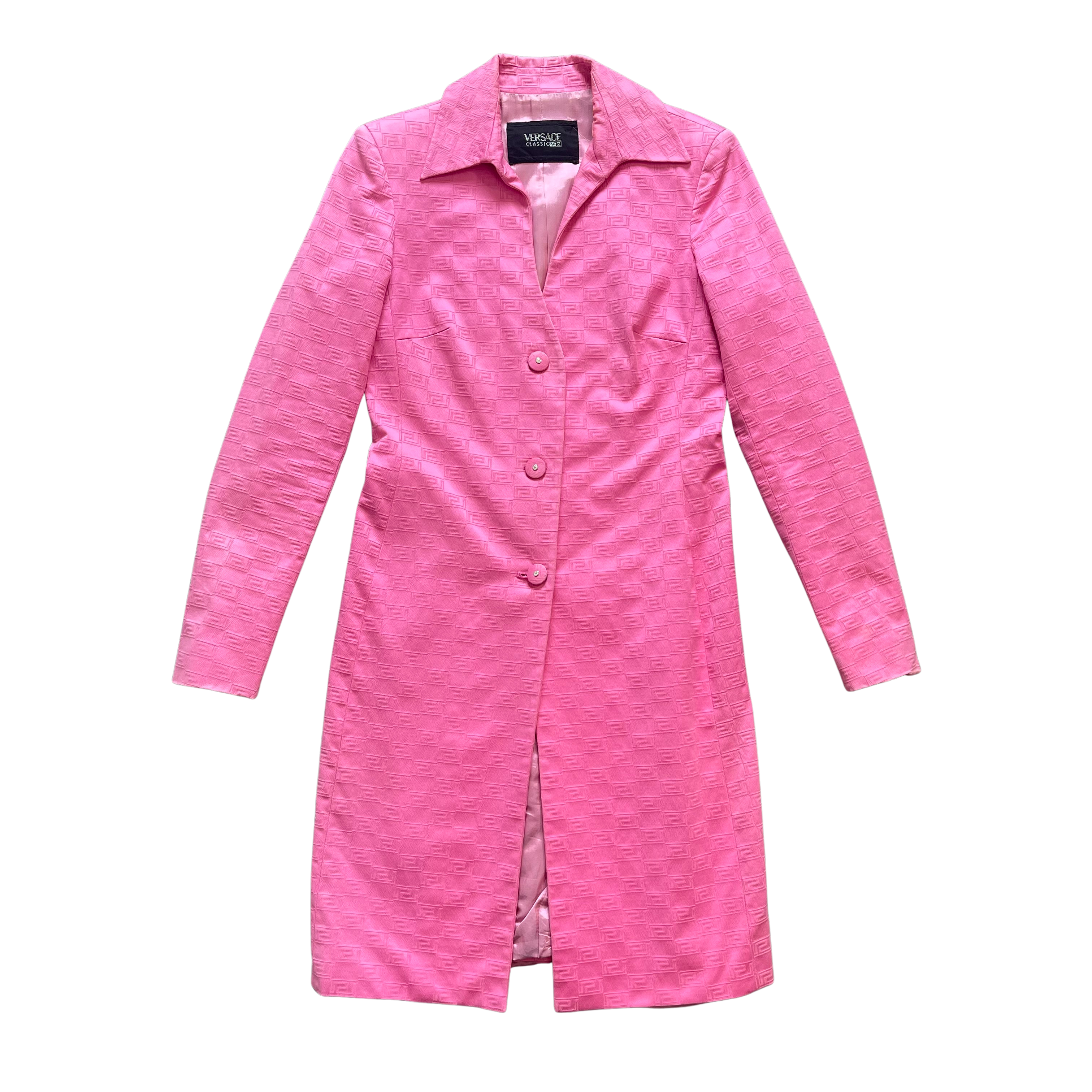Versace Classic V2 UK12 Pink Skirt Suit