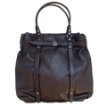 Lanvin Vintage Brown Soft Grained Leather Handbag