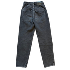 Bimba y Lola Washed Black High-Waisted Jeans with Contrast Stitching