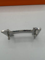 Hermes Navy Leather Belt Size 95 Navy 'Quizz' Buckle Silver Trim