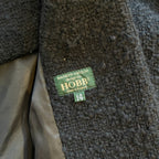 Vintage Hobbs Marilyn Anselm Black Wool Bouclé Military Jacket