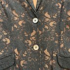 Ozbek Black Lace Blazer UK M