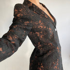 Ozbek Black Lace Blazer UK M