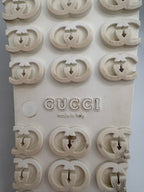 Gucci Sliders UK 3 EU 36 Beige Platform Rubber