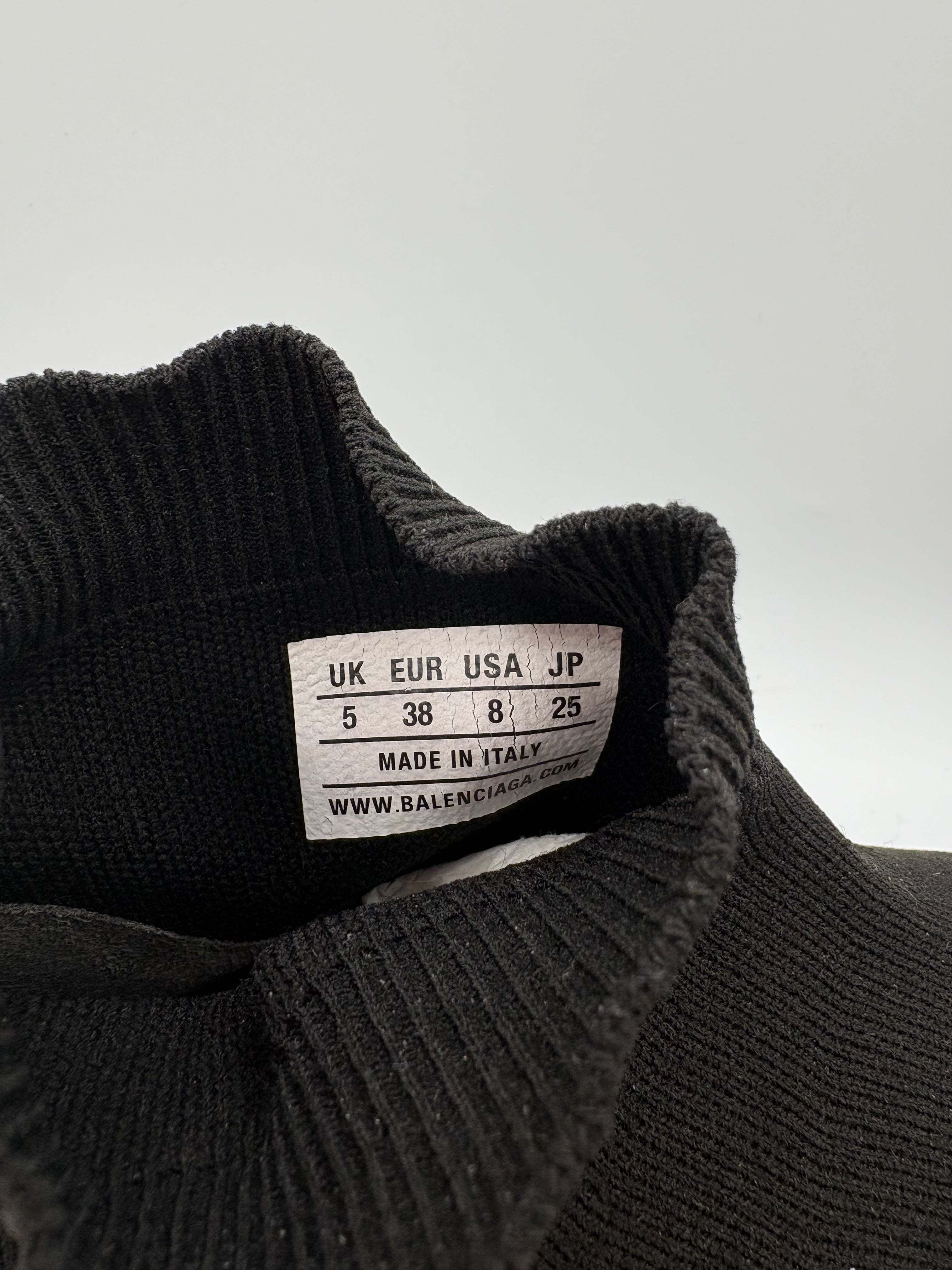 Balenciaga Black Sneakers EU 38 UK 5 Black