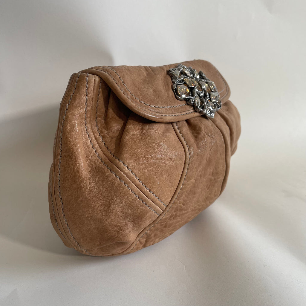 Miu Miu Vintage Beige Clutch Bag