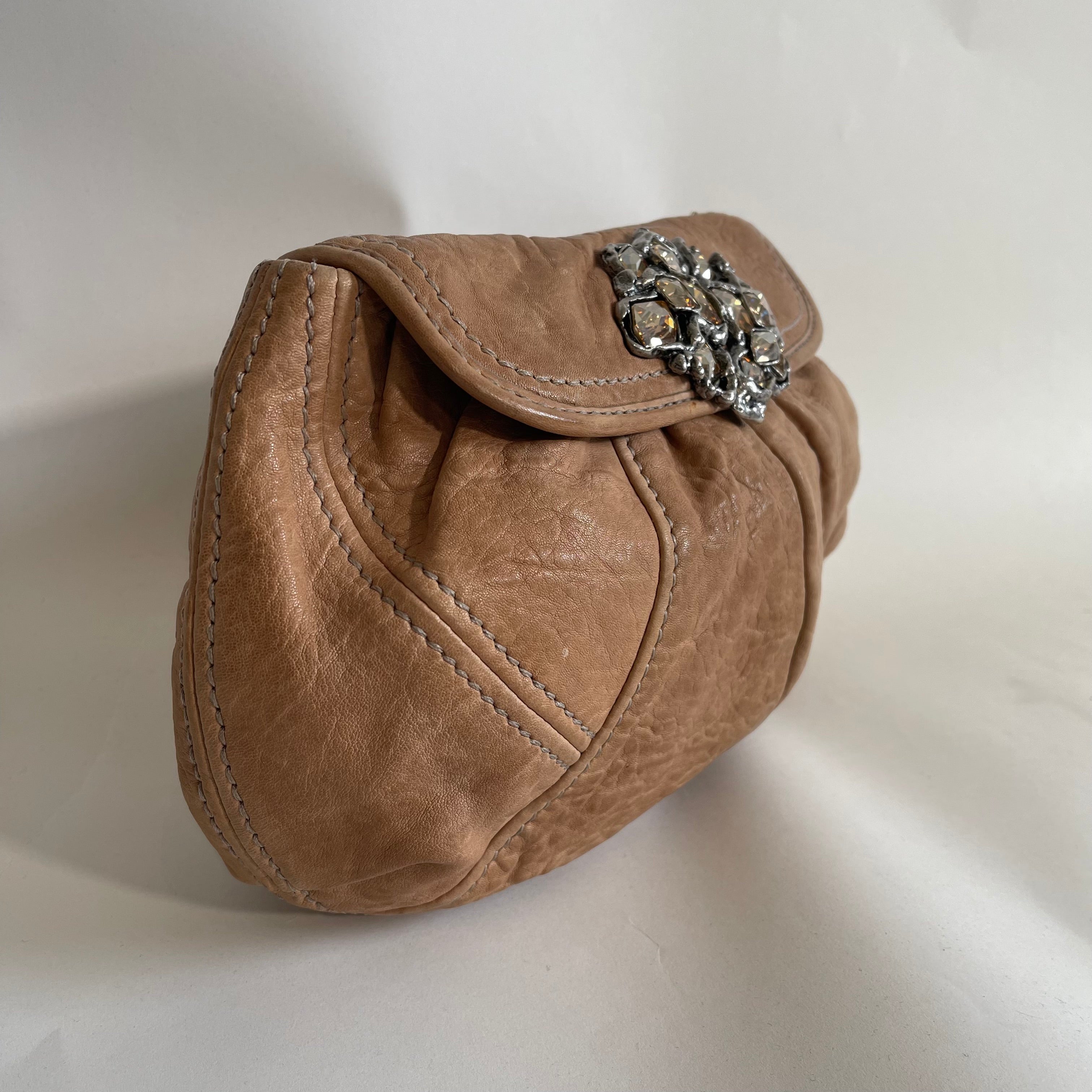 Miu Miu Vintage Beige Clutch Bag