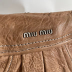 Miu Miu Vintage Beige Clutch Bag