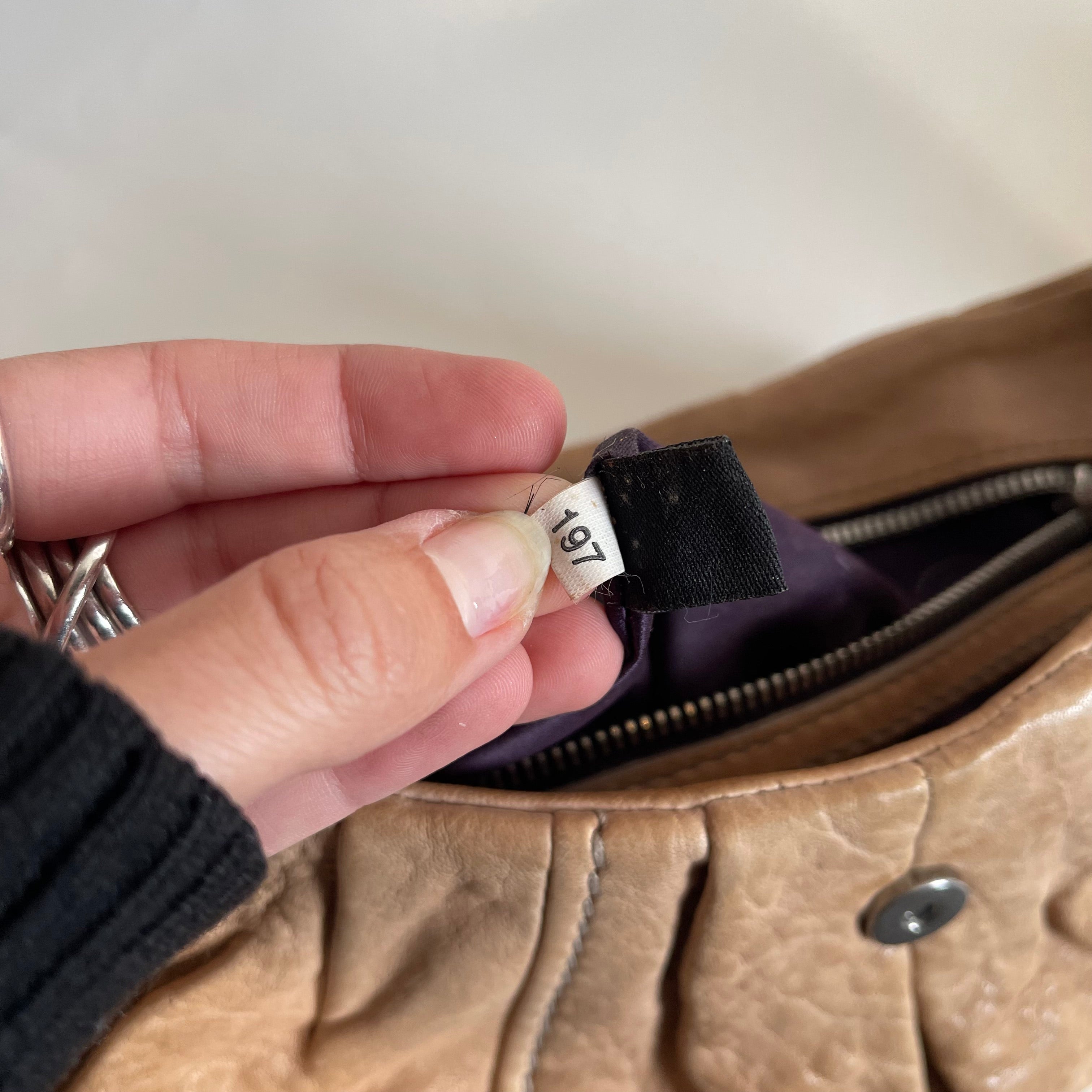 Miu Miu Vintage Beige Clutch Bag