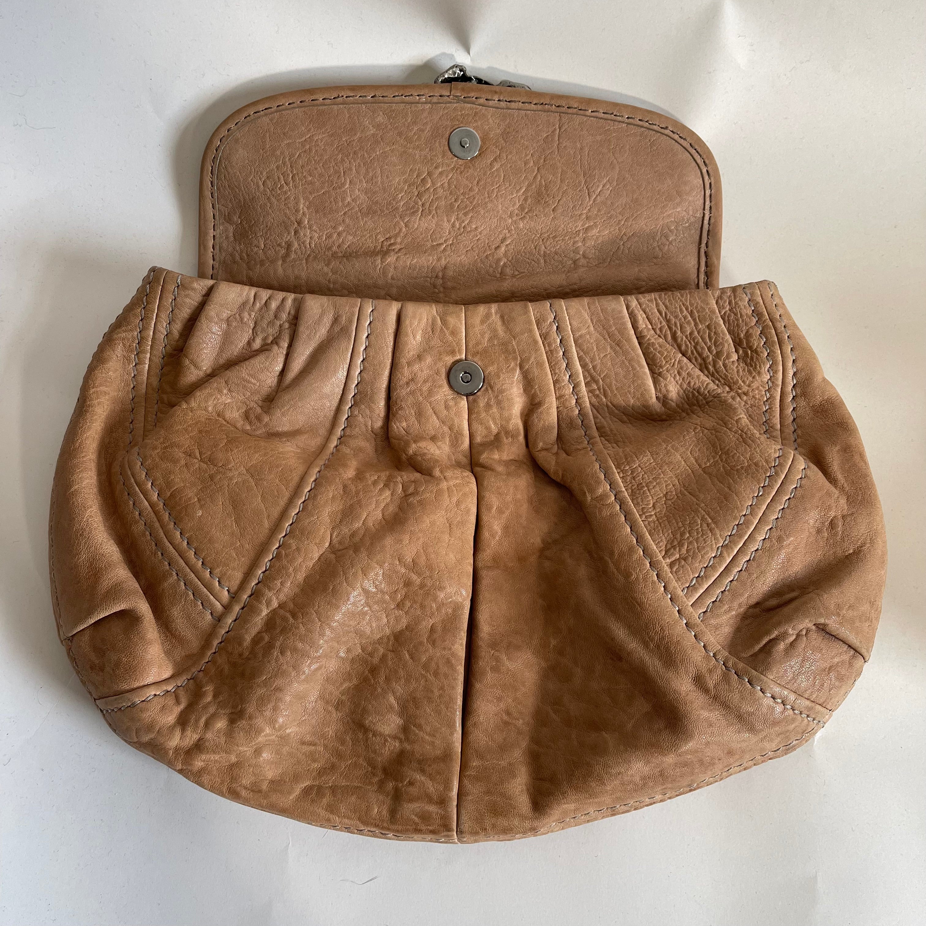 Miu Miu Vintage Beige Clutch Bag