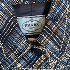 Prada Jacket IT 42 UK 10 Blue Checked