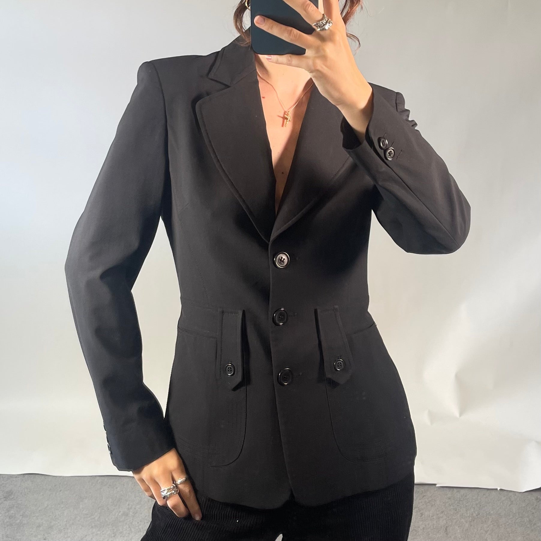Joseph IT40 UK8 Black Blazer