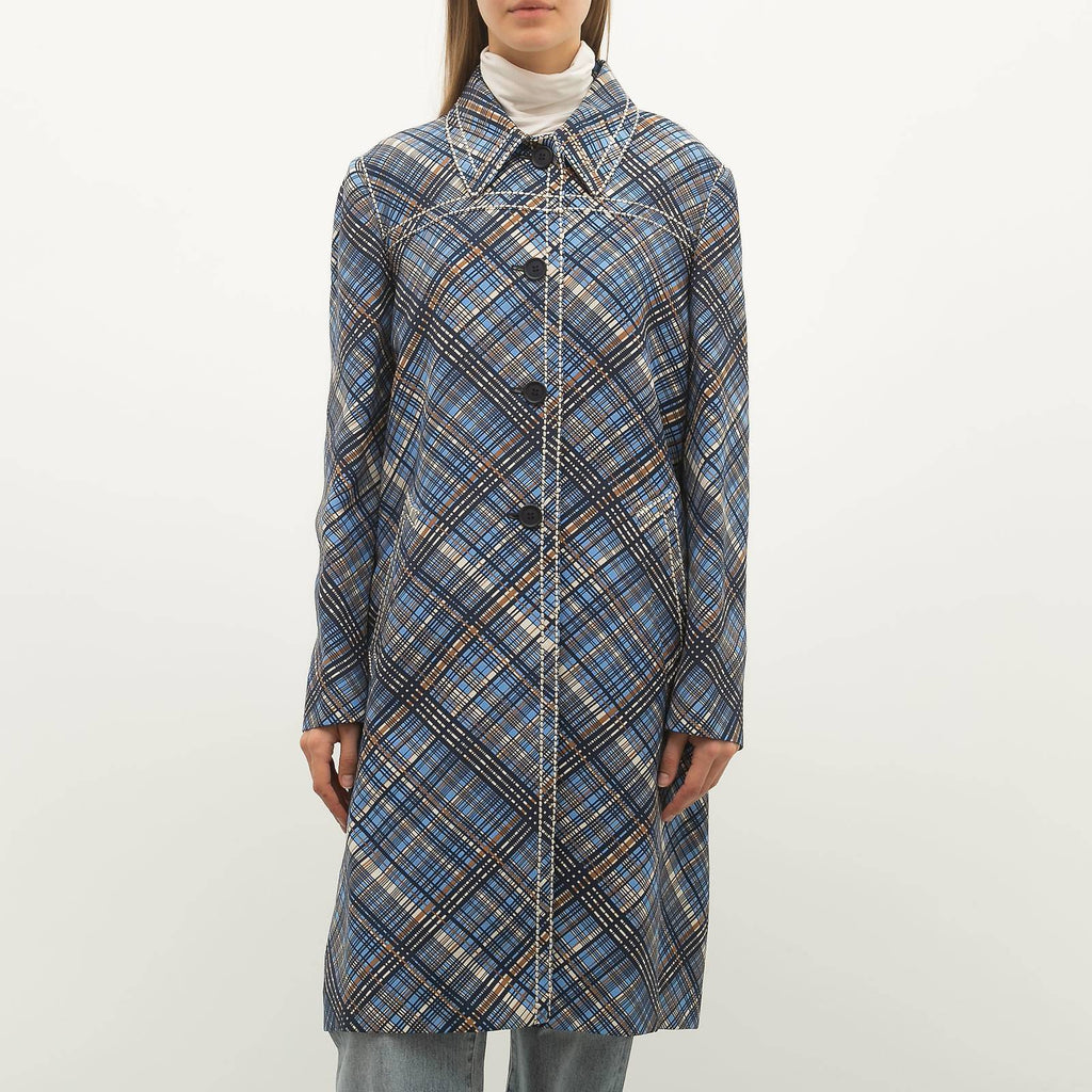 Prada Jacket IT 42 UK 10 Blue Checked