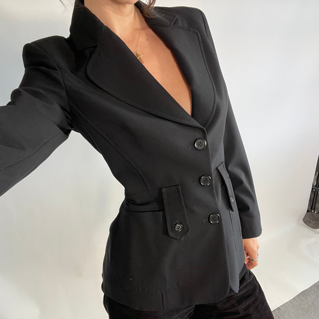 Joseph IT40 UK8 Black Blazer