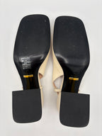 Gucci Cream Shoes EU 36 UK 3 Gold Horsebit Slingbacks