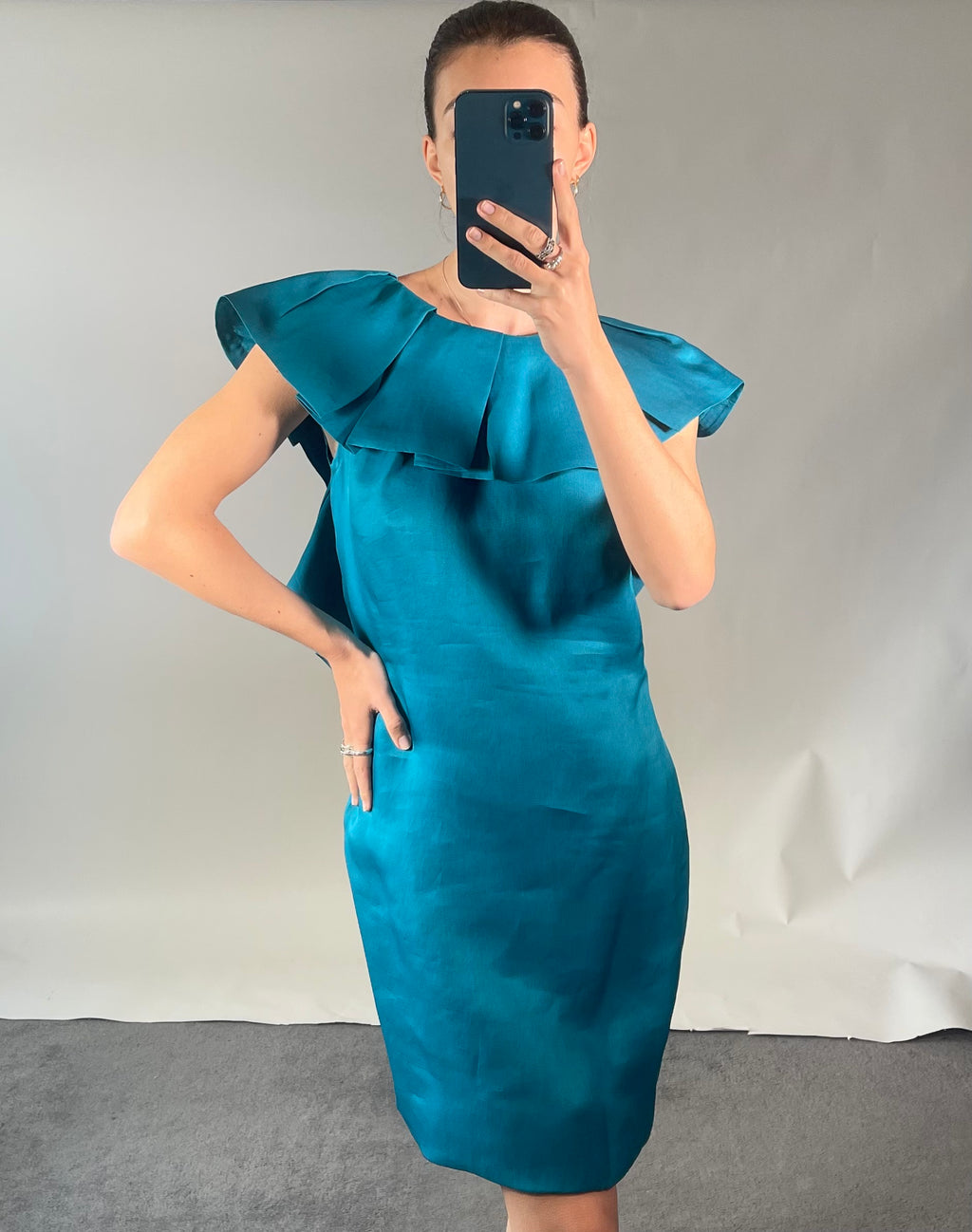 LANVIN vintage 2008 Silk Dress UK S