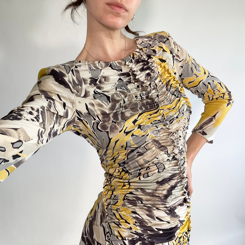 Emilio Pucci Yellow Dress UK S