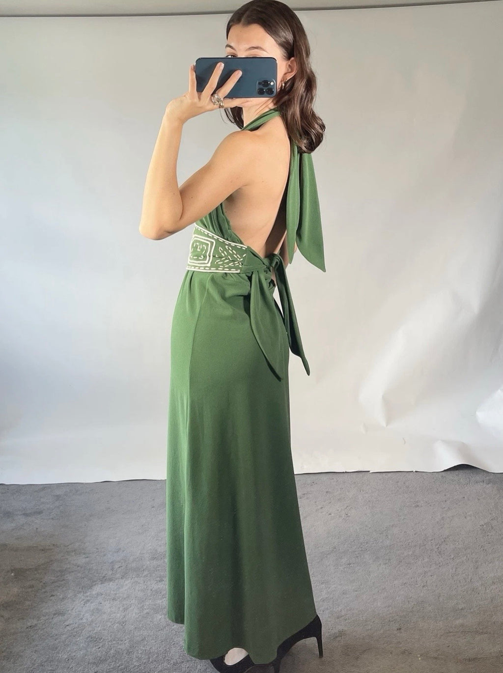 Johanna Ortiz  Size L Green Dress