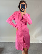 Versace Classic V2 UK12 Pink Skirt Suit