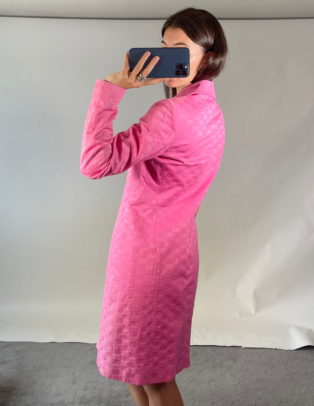 Versace Classic V2 UK12 Pink Skirt Suit