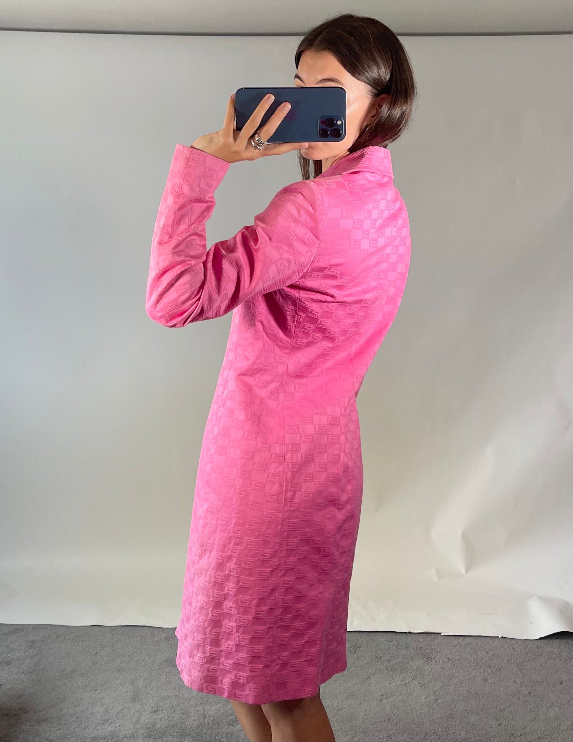 Versace Classic V2 UK12 Pink Skirt Suit