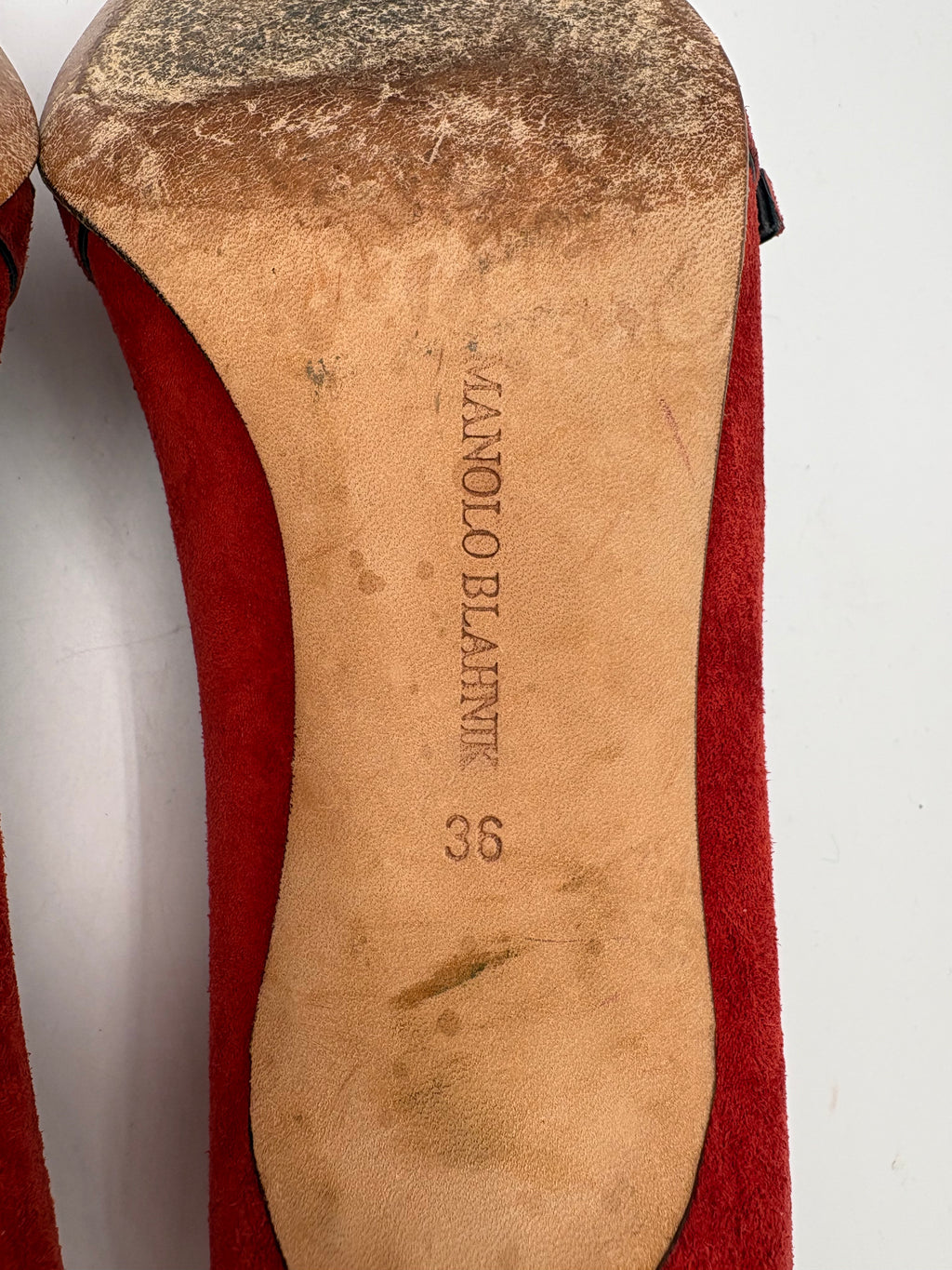 Manolo Blahnik Red Vintage Shoes EU 36 UK 3