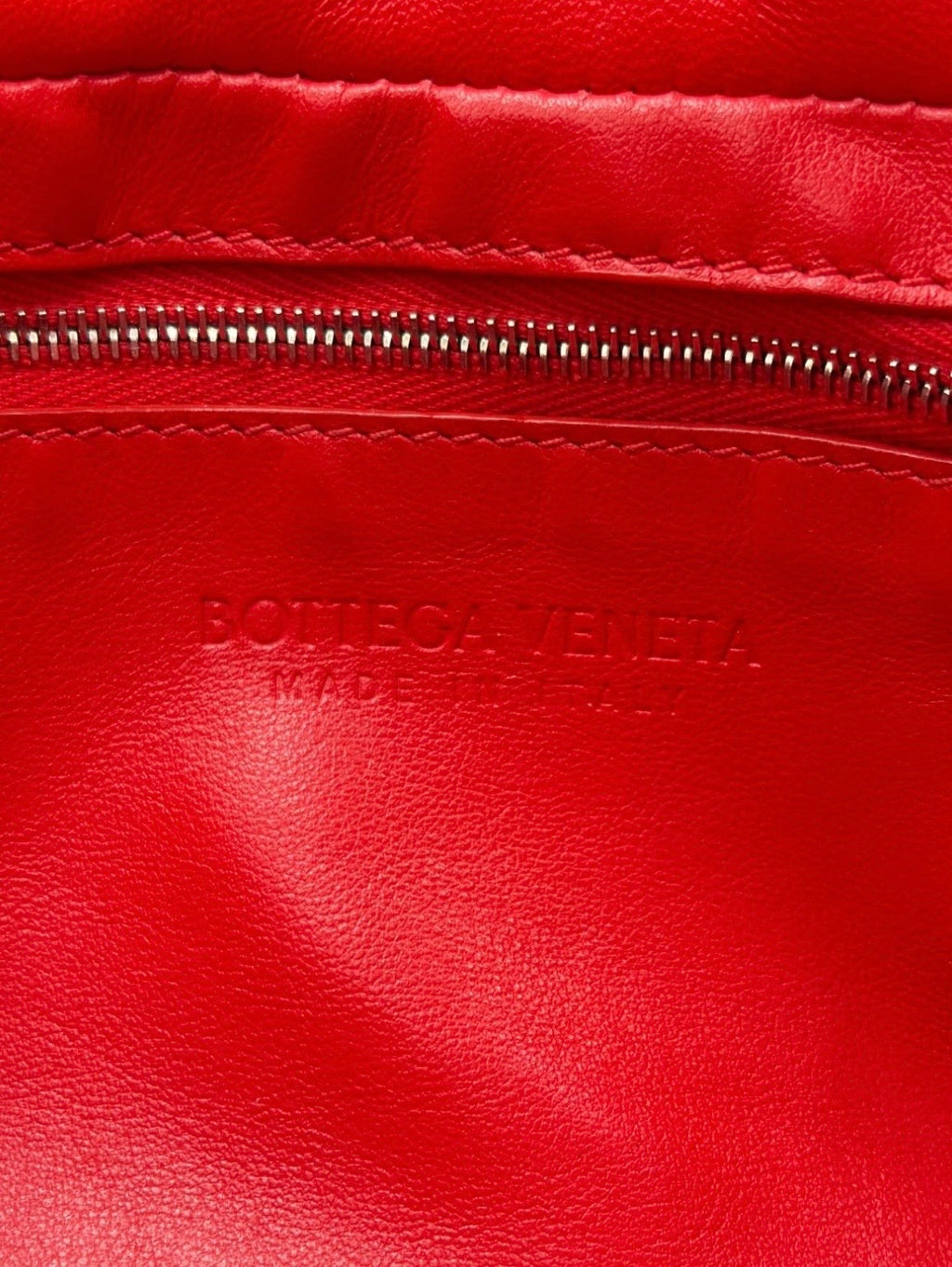 Bottega Veneta Intrecciato Red Tote Bag