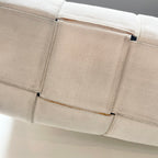 Bottega Veneta Large Arco Cream Tote Bag Maxi Intrecciato Cream Canvas