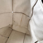 Bottega Veneta Large Arco Cream Tote Bag Maxi Intrecciato Cream Canvas