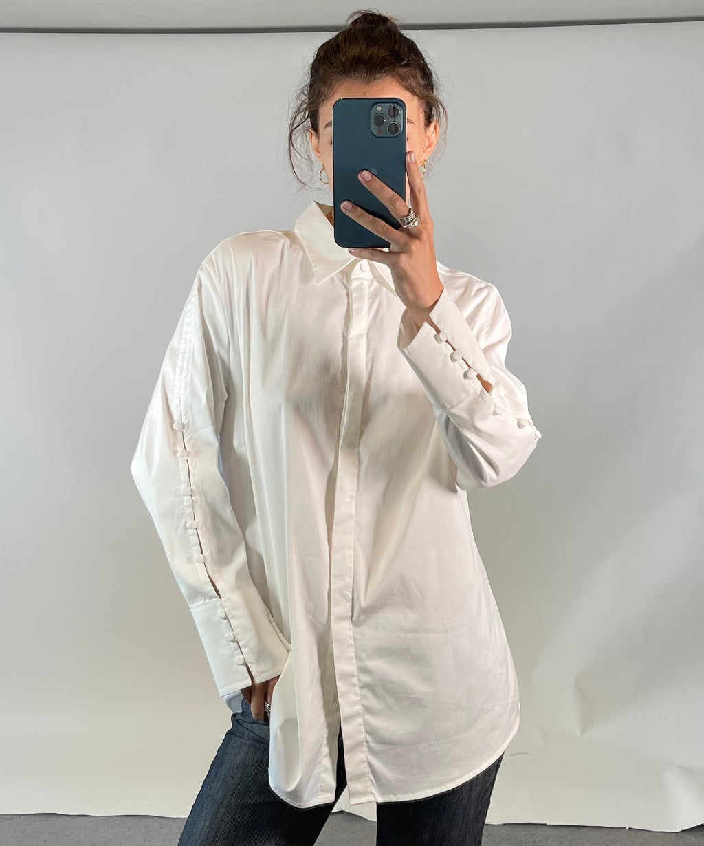 Marc Cain N6 UK 18 White Shirt
