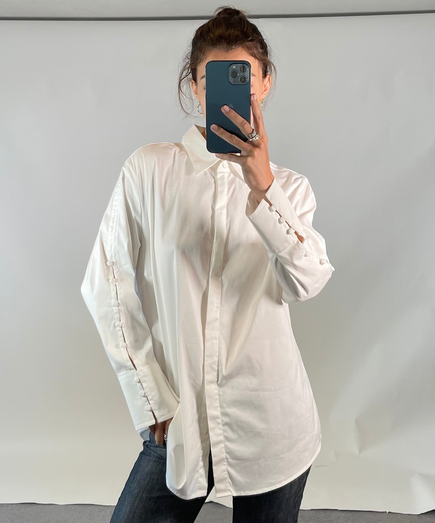 Marc Cain N6 UK 18 White Shirt