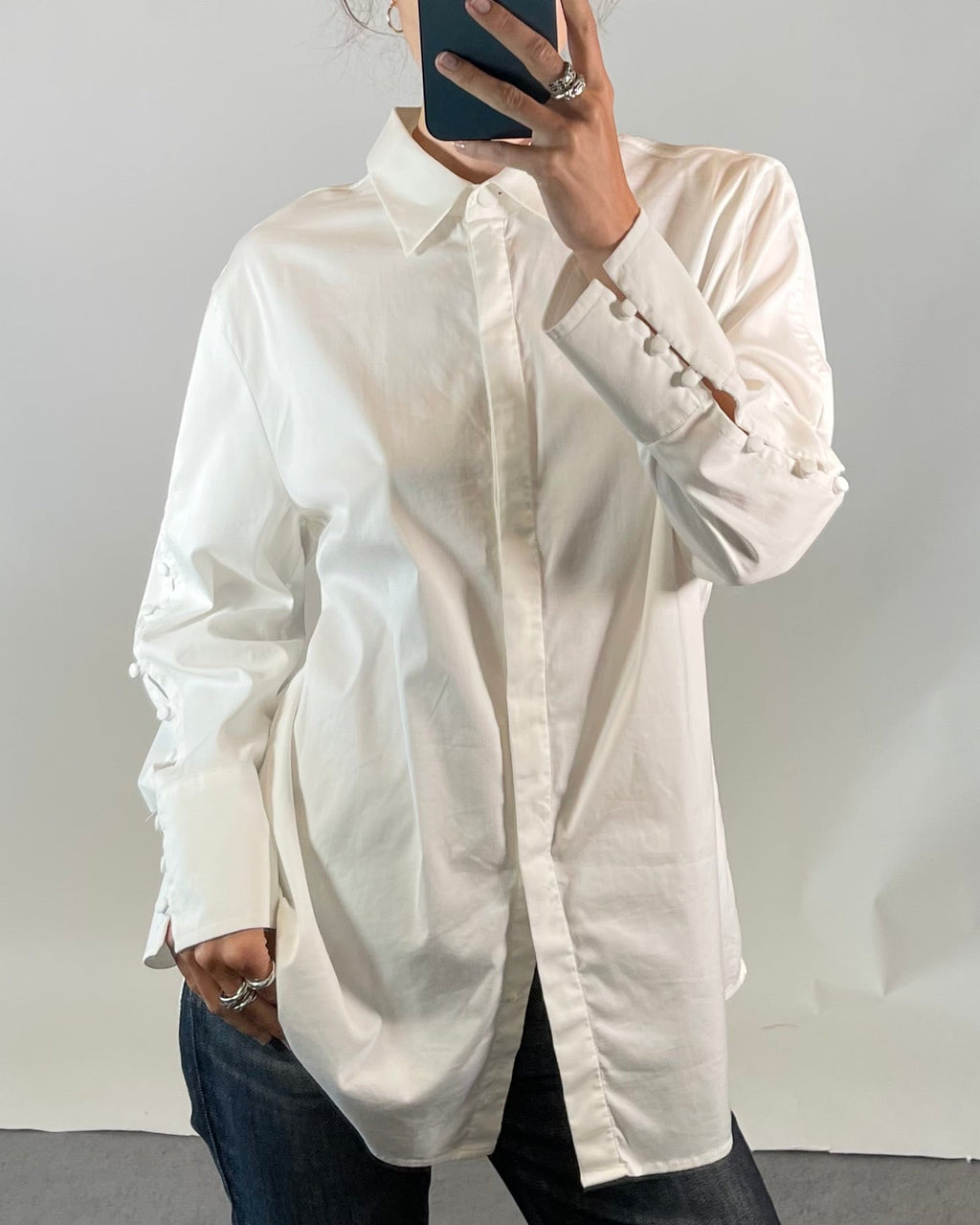 Marc Cain N6 UK 18 White Shirt