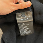 PRADA IT44 UK12 Cardigan Black Wool Knit Belted V Neck Diamante Detail