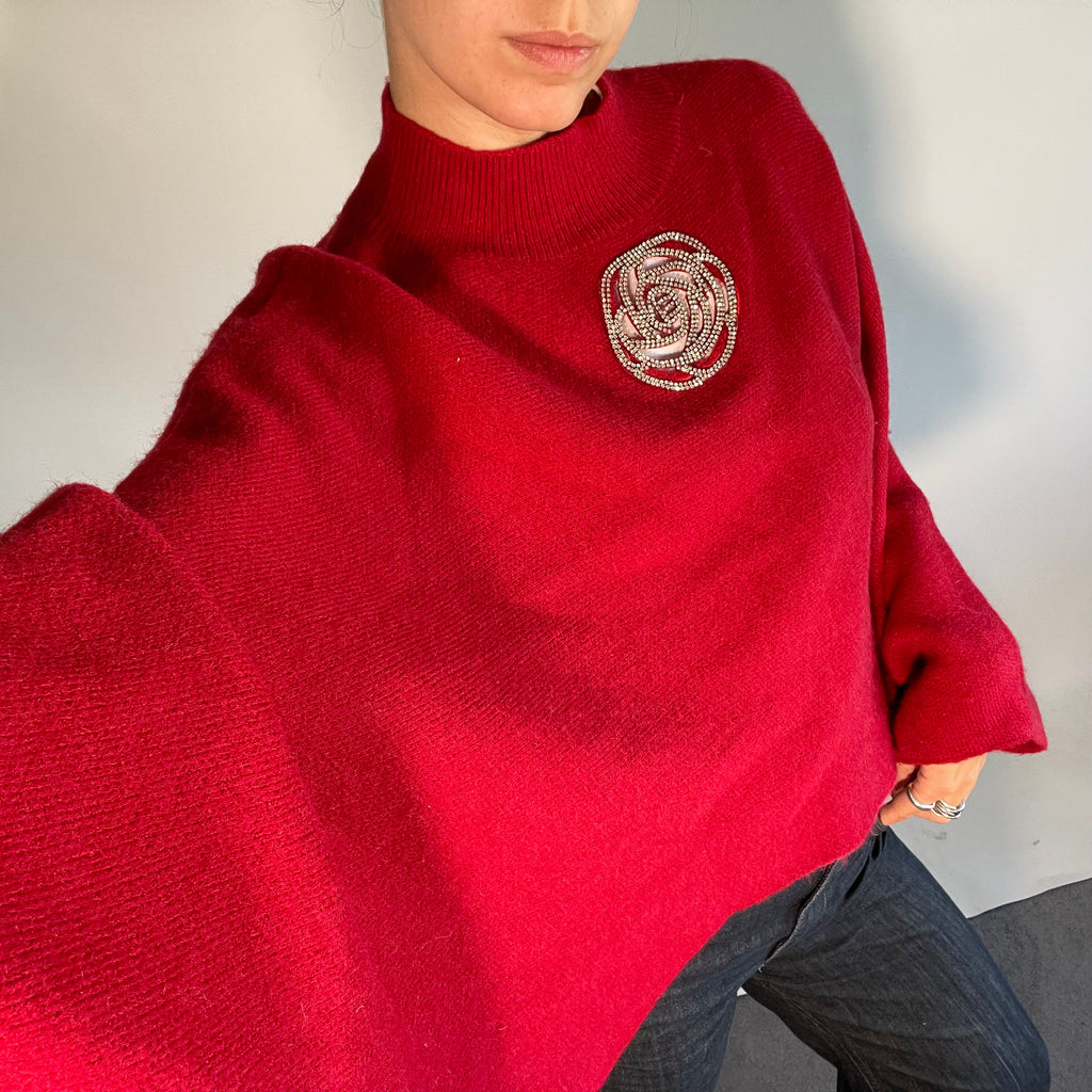 Enzoria Red Poncho