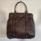Lanvin Vintage Brown Soft Grained Leather Handbag