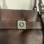 Lanvin Vintage Brown Soft Grained Leather Handbag