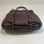 Lanvin Vintage Brown Soft Grained Leather Handbag