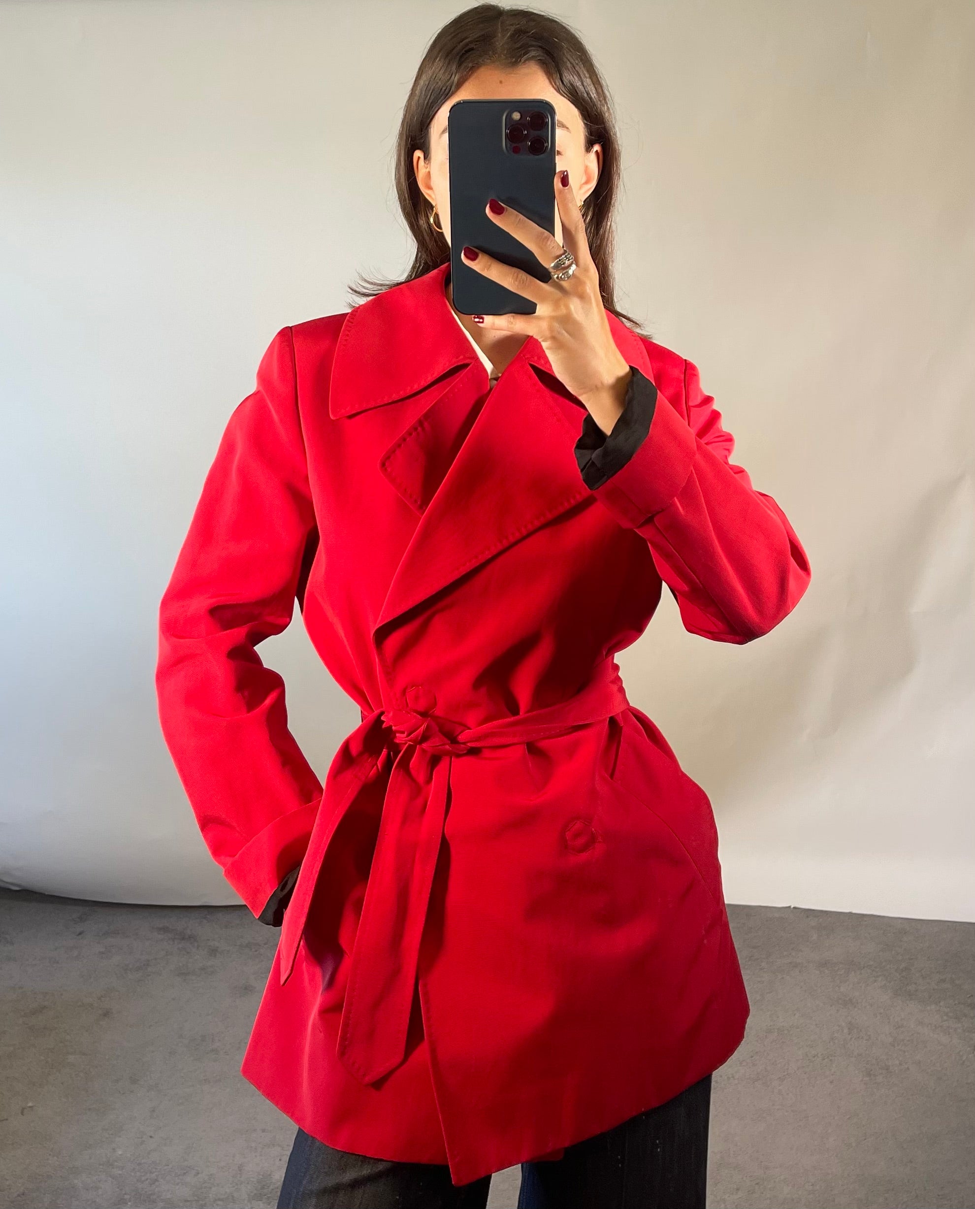 Lanvin UK10 Fr 38 Red Coat