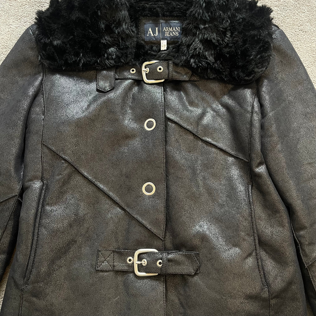 Armani Jeans Vintage Black Jacket UK 14