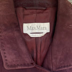 Max Mara UK12 Vintage Suede Leather Jacket
