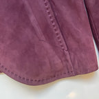 Max Mara UK12 Vintage Suede Leather Jacket