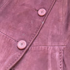Max Mara UK12 Vintage Suede Leather Jacket