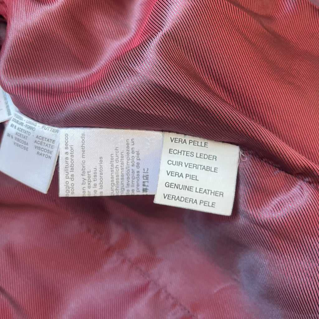 Max Mara UK12 Vintage Suede Leather Jacket