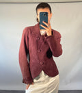 Max Mara UK12 Vintage Suede Leather Jacket