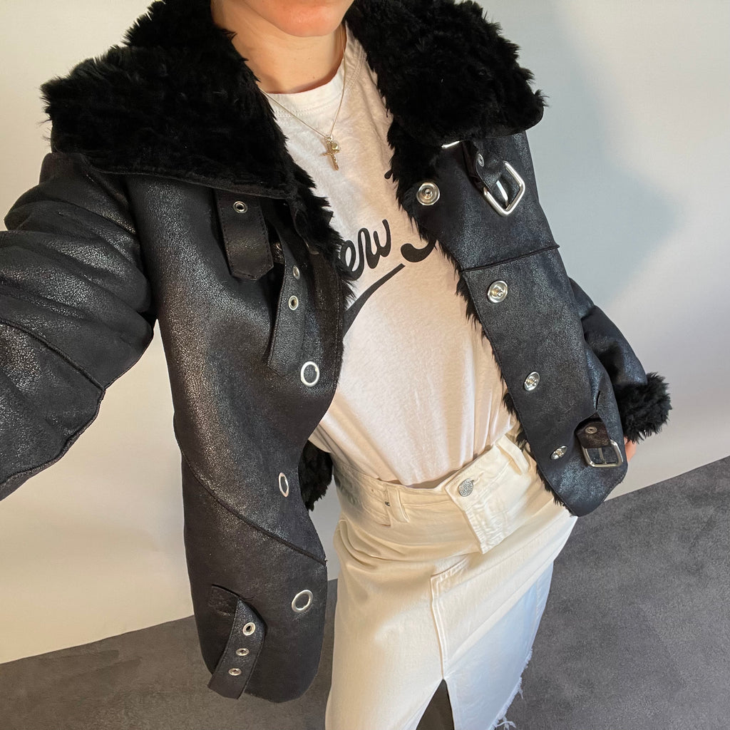 Armani Jeans Vintage Black Jacket UK 14