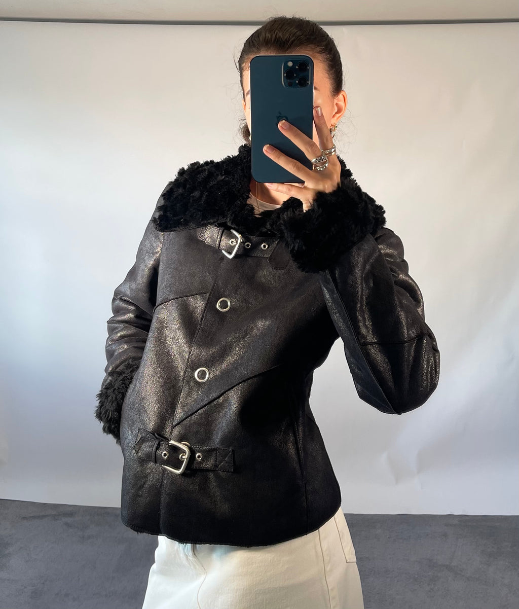 Armani Jeans Vintage Black Jacket UK 14