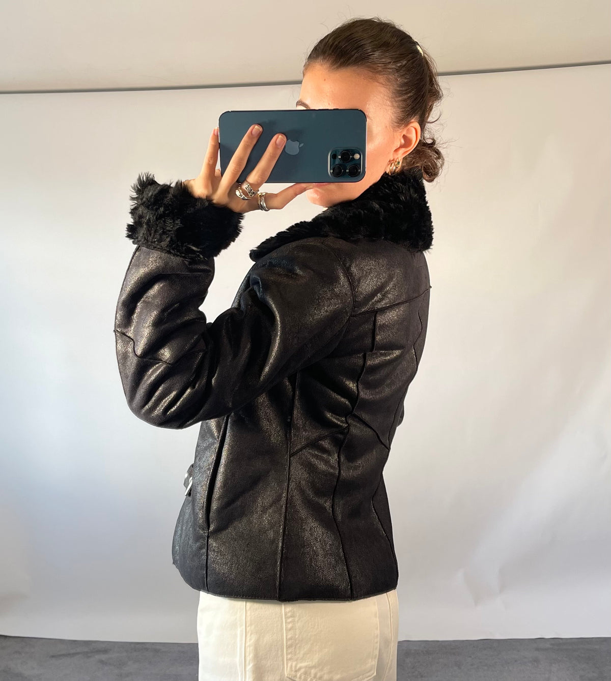 Armani Jeans Vintage Black Jacket UK 14