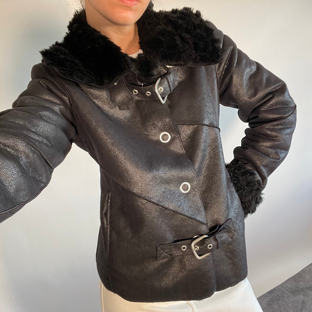 Armani Jeans Vintage Black Jacket UK 14